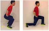exercise standing lunge