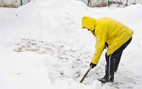 shoveling and back pain