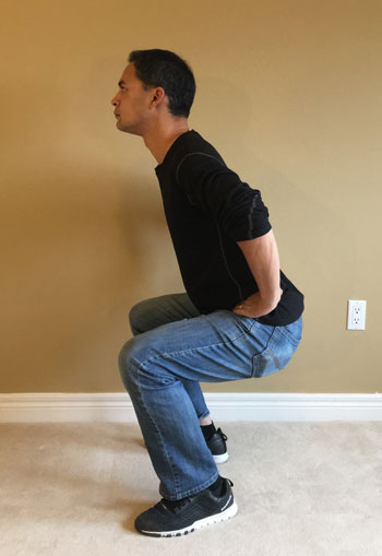 The Squat Hold Test for back pain - Low Back Pain Program